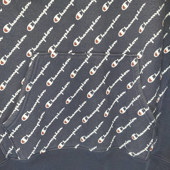 CHAMPION Reverse Weave, Logo Hoodie, Thick, Color Blocked, Size M, Tie H… - Picture 4 of 11